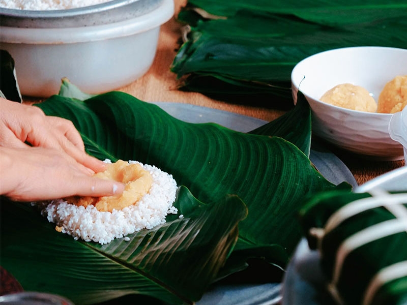 Lá chuối và những món ăn trong văn hóa người Việt