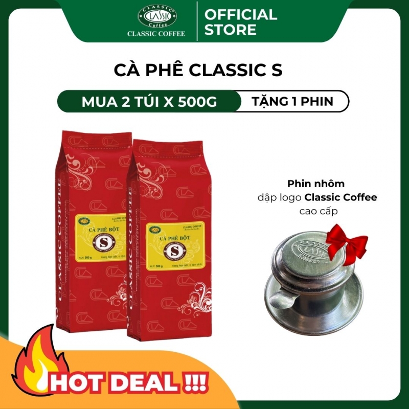 Cà phê bột pha phin Robusta đặc sánh đặc biệt - Classic Coffee S