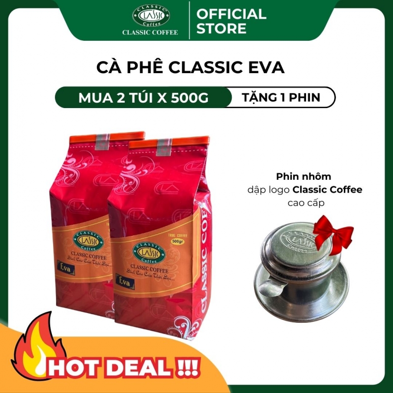 Cà phê bột pha phin Robusta sẻ và Arabica Cầu Đất lượng cafein vừa