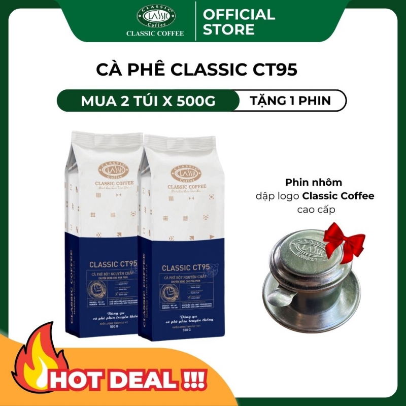 Cà phê pha phin Robusta + Arabica màu nước pha nâu đậm